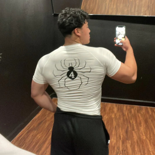 T-shirt compression homme — Brigade Fantôme Blanc Hissoka