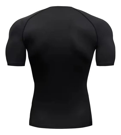 T-shirt compression homme —Batman logo rouge