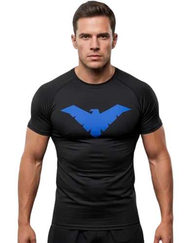 T-shirt compression homme —nightwing
