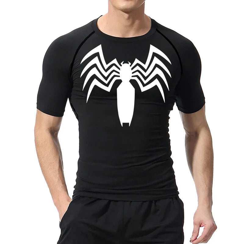 T-shirt compression homme —symbiote