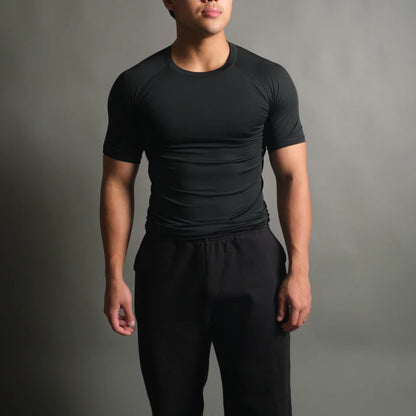 T-shirt compression homme — Brigade Fantôme Noir Hissoka