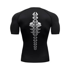 T-shirt compression homme — Cyberpunk sandevistan